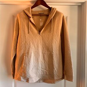 All in Motion Quilted Tan Pullover